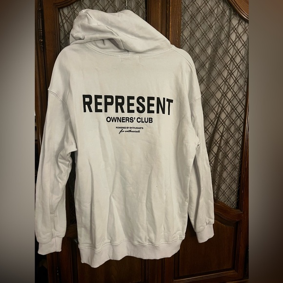 Represent White Hoodie SIZE M - Picture 5 of 5